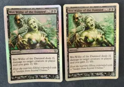 MTG 2X FOIL UNHINGED WET WILLIE OF THE DAMNED NM MAGIC THE GATHERING COMMON - Image 1