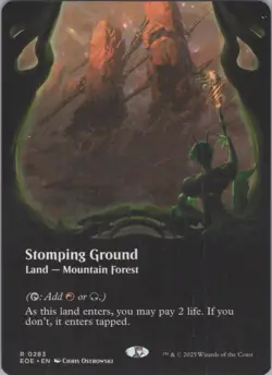 MTG (Regular) Stomping Ground (Borderless) R Edge of Eternities 283 NM - Image 1