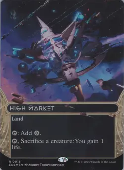 MTG (FOIL) High Market (0018) (Borderless) R Edge of Eternities: Stellar Sights - Image 1