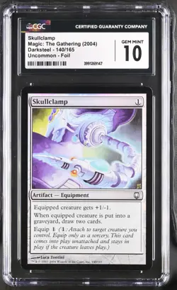 SKULLCLAMP Darksteel Foil CGC 10 MTG [Nostalgium] - Image 1