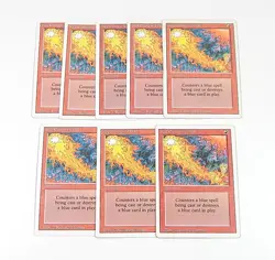 Lot of (8) Magic The Gathering MTG Red Elemental Blast - Image 1