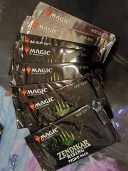 6 x MTG Zendikar Rising Promo Pack 2 Foil Promo - Image 1