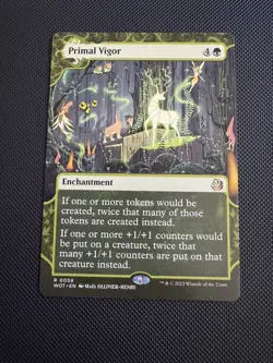 Primal Vigor, Wilds of Eldraine: Enchanting Tales Magic the Gathering-NM-English - Image 1
