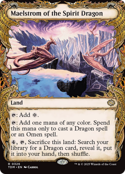 x1 Maelstrom of the Spirit Dragon TDM MTG 326 SHOWCASE RARE M/NM 1x - Image 1