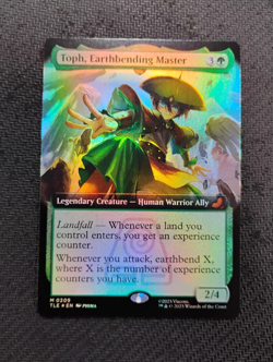 MTG Toph, Earthbending Master ATLA: Eternal M 0209 (Extended Art, Foil) NM - Image 1
