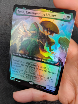 MTG Toph, Earthbending Master ATLA: Eternal M 0209 (Extended Art, Foil) NM - Image 2