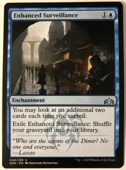 MTG Enhanced Surveillance Guilds of Ravnica 040/259 Regular Uncommon Unplayed - Image 1