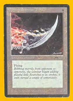 MTG DANCING SCIMITAR Arabian Nights (OldManMTG 012-608) - Image 1