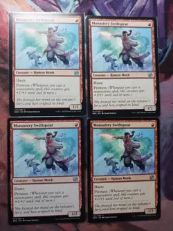 Monastery Swiftspear x4 The Brothers' War Regular - Image 1