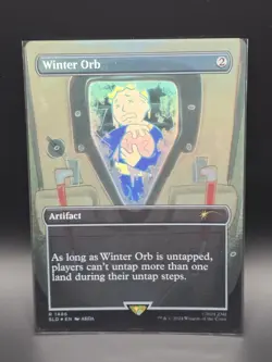 MTG, Winter Orb RAINBOW FOIL, Secret Lair x Fallout, Vault Boy, 1486, NM - Image 1