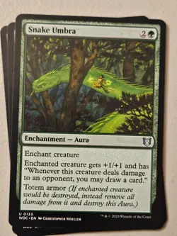MTG l Snake Umbra (x4 Playset) | Uncommon | (NM) WOC #133 - Image 1