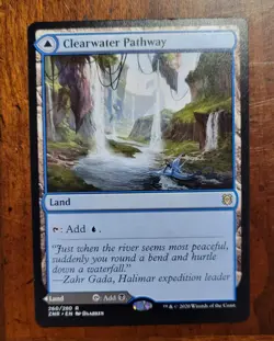 Clearwater Pathway x1 MTG Zendikar Rising Magic Light Play LP English - Image 1