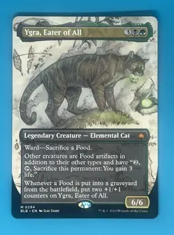 Mtg Ygra, Eater of All (Borderless) Bloomburrow Regular - Image 1