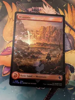 Mountain (Chocobo Track Foil) Full art land MTG Final Fantasy - Image 1