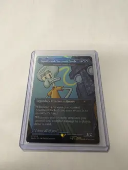 Squidward, Sarcastic Snob Foil Secret Lair Legend MTG Grazilaxx Illithid Scholar - Image 3