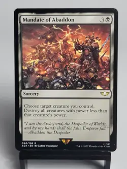 MTG - Universes Beyond: Warhammer 40,000 - Mandate of Abaddon - Image 1