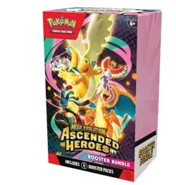 Presale 4x Pokemon TCG Mega Evolution Ascended Heroes Booster Bundle! - Image 1