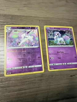 Pokemon Lot Of 2 Galarian Rapidash And Ponyta - Image 1