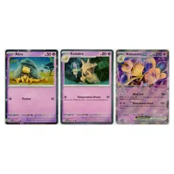 2023 Pokemon Alakazam EX Scarlet & Violet Black Star Promo Set of 3 Near Mint - Image 1