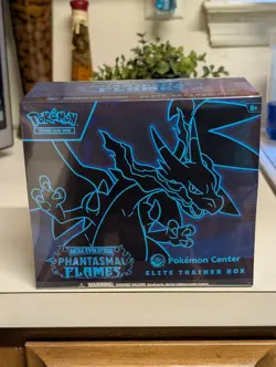 Sealed Pokemon Center Mega Evolution Phantasmal Flames ETB Elite Trainer Box - Image 1