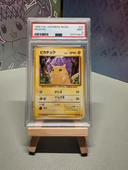 1996 Pikachu Japanese Pokemon Base Set No. 25 PSA 9 - Image 1
