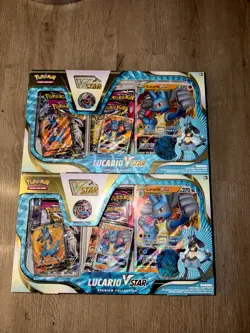 NEW Pokemon TCG: Lucario VSTAR Premium Collection From Pokemon Center QTY2 - Image 1
