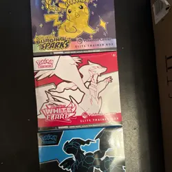 Pokemon X5 PKC ETB SURGING SPARK 5x BLACK BOLT 5x WHITE FLARE - Image 1