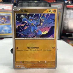 Riolu 050/131 Master Ball Reverse Holo Pokemon TCG S&V Prismatic Evolutions - Image 2