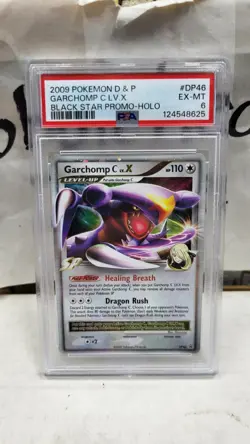 2009 GARCHOMP C LV.X HOLO DIAMOND PEARL BLACK STAR PROMO POKEMON TCG PSA 6 DP46 - Image 2