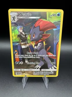 Weavile 238/236 Pokemon COSMIC ECLIPSE SECRET RARE FULL ART HOLO 2019 - Image 1