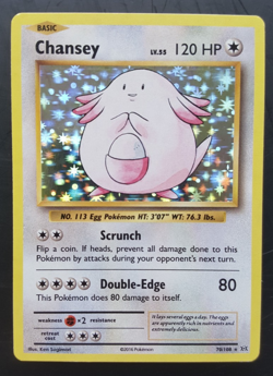 Chansey - 70/108 - XY Evolutions Holo Rare Pokemon TCG 2016 - EXC/LP - Image 1