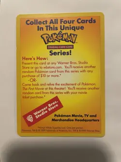 Pokemon TCG - Catch Mew! Pokemon Movie Promo Vintage (1999) NM - Image 2