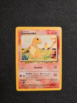 Vintage Pokemon Charmander 46/102 Base Set 1999-2000 4th Printing LP - Image 1
