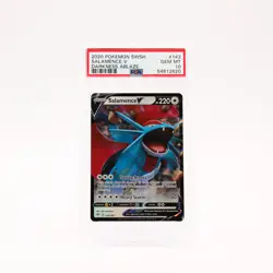 Salamence V - 143/189 PSA 10 Darkness Ablaze Ultra Rare Pokemon - GEM MT - Image 1