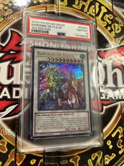 YuGiOh BARONNE DE FLEUR #MAZE-EN051??PSA 10 GEM MT??1st EDITION-2023 ULTRA RARE - Image 5