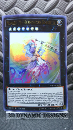 | Yugioh Number 76: Harmonizer Gradielle BLHR-EN029 1st Ultra Rare NM- ?? | - Image 1