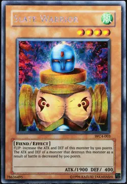 Yu-Gi-Oh! Slate Warrior WC4-003 Prismatic Secret Rare [EX] Promo NA | EN 2004 - Image 1