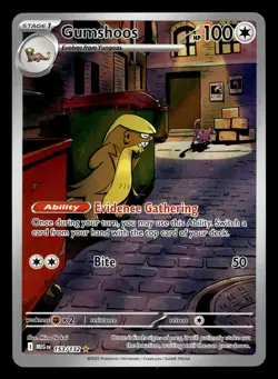 Gumshoos 153/132 Illustration Rare Mega Evolution Pokemon Card - Image 1