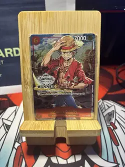 P-001 Monkey.D.Luffy Store Championship Winner One Piece TCG English Card - Image 2