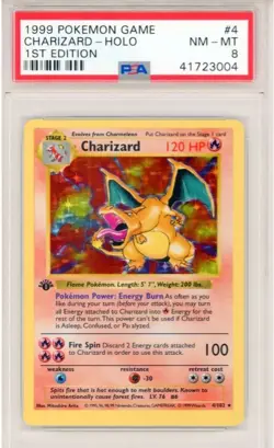 Charizard 1999 Pokemon 1st Edition Shadowless Card #4 - Image 1