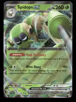 Spidops ex - 019/198 - Double Rare - Scarlet & Violet Base - Pokemon Card - NM/M - Image 1