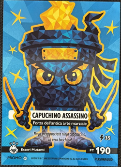 SKIFIDOL ITALIAN BRAINROT UNIVERSO PSICHEDELICO CAPUCHINO ASSASSINO CARD PROMO - Image 1