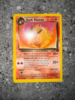 Pokemon TCG Cards Dark Flareon 35/82 Team Rocket Uncommon NM - Image 3