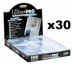 ULTRA PRO PLATINUM 9 POCKET TRADING COLLECTOR CARDS ALBUM SLEEVES 30 PAGES - Image 3