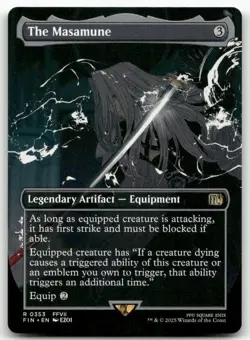 The Masamune (Borderless) #353 MTG Final Fantasy FIN NM X1 - Image 1