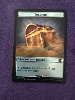 Foretell Treasure Double-Sided Token (Surge Foil) Commander FINAL FANTASY MTG - Image 2