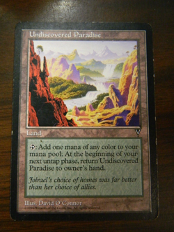 MTG Magic The Gathering Visions Undiscovered Paradise (1996) LP - Excellent - Image 1