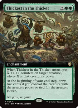 MTG - BLC - Thickest in the Thicket (Extended Art) - Reg - Image 1