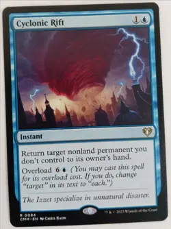 MTG Cyclonic Rift Commander Masters Trading Card Rare 0084 CMM Magic TCG #Live - Image 1