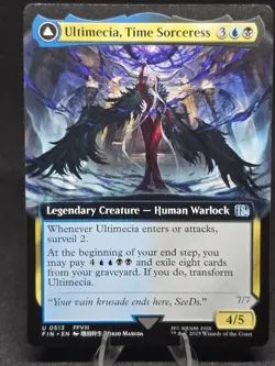 MTG Ultimecia, Time Sorceress (Extended Art) 0513 Final Fantasy Uncommon NM - Image 1